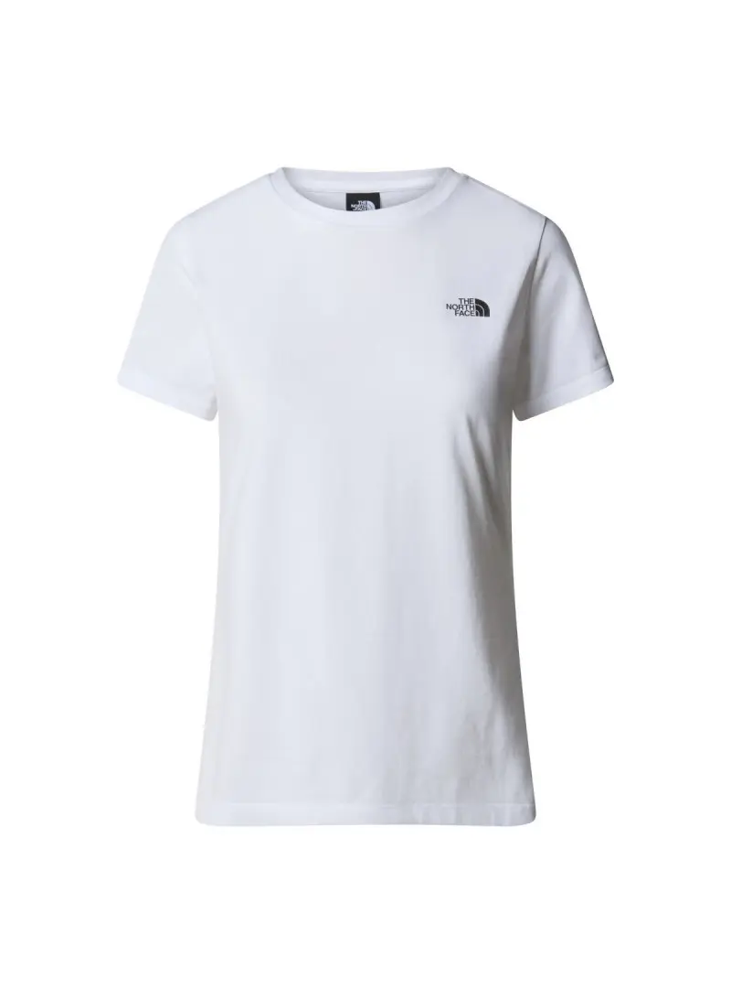 The North Face Damski T-shirt W S/s Simple Dome Slim NF0A87NHFN4 Biały | Sklep Monotox