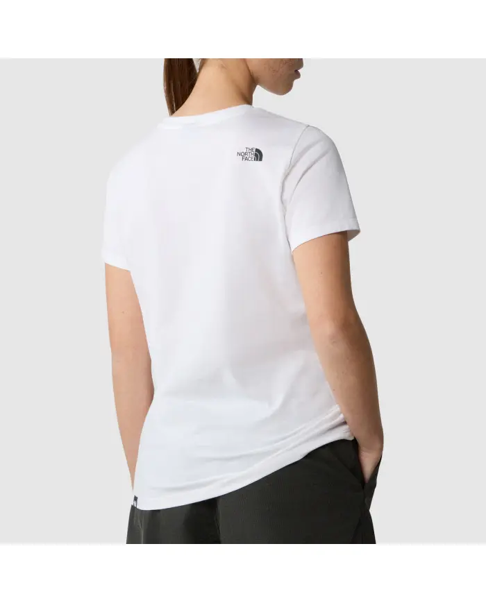 The North Face Damski T-shirt W S/s Simple Dome Slim NF0A87NHFN4 Biały | Sklep Monotox