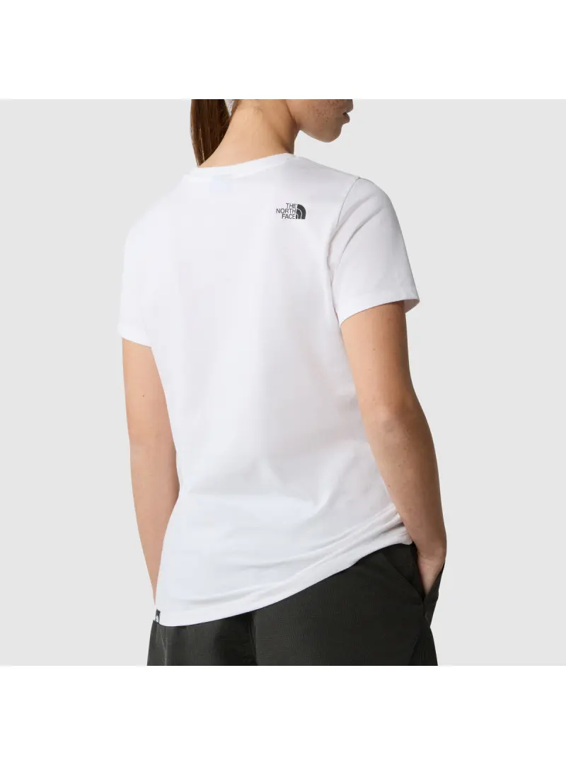 The North Face Damski T-shirt W S/s Simple Dome Slim NF0A87NHFN4 Biały | Sklep Monotox