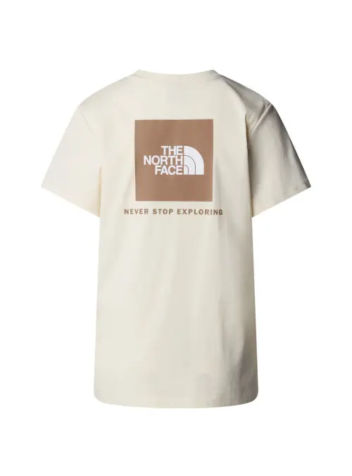 The North Face Damski T-shirt W Ss Box Nse Relaxed Tee NF0A87NK95R Beżowy | Sklep Monotox
