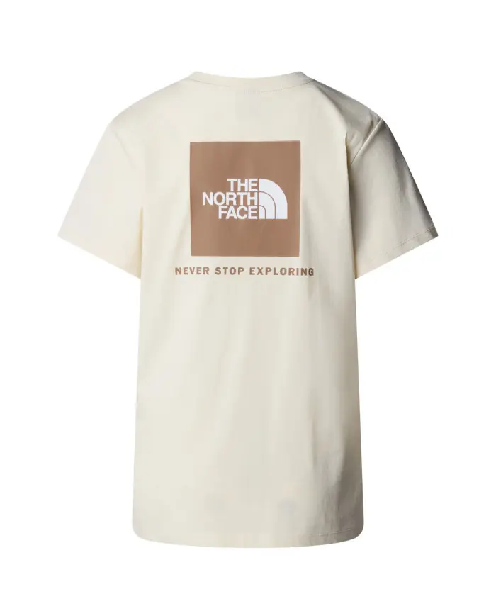 The North Face Damski T-shirt W Ss Box Nse Relaxed Tee NF0A87NK95R Beżowy | Sklep Monotox