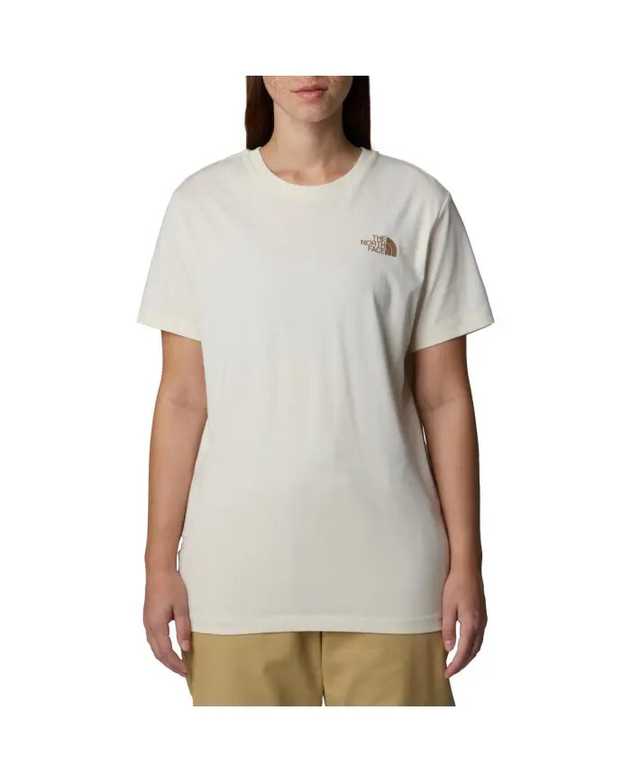 The North Face Damski T-shirt W Ss Box Nse Relaxed Tee NF0A87NK95R Beżowy | Sklep Monotox