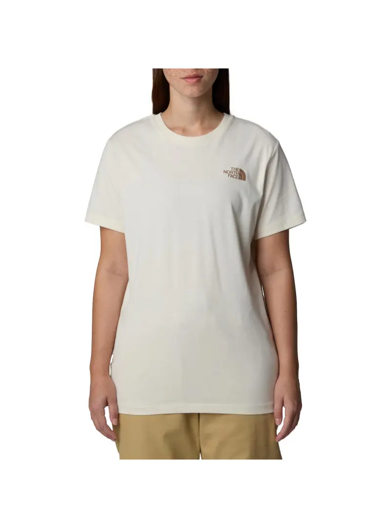 The North Face Damski T-shirt W Ss Box Nse Relaxed Tee NF0A87NK95R Beżowy | Sklep Monotox
