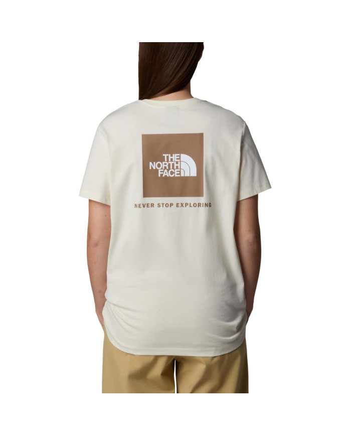 The North Face Damski T-shirt W Ss Box Nse Relaxed Tee NF0A87NK95R Beżowy | Sklep Monotox