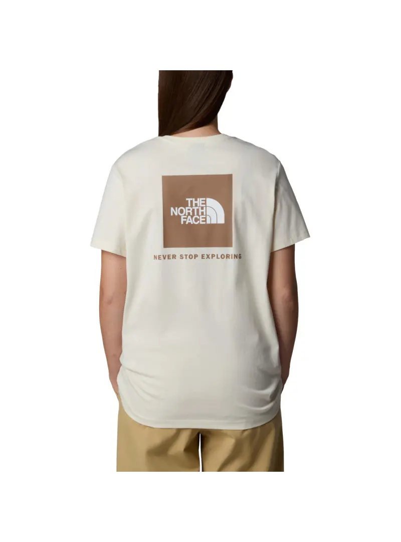 The North Face Damski T-shirt W Ss Box Nse Relaxed Tee NF0A87NK95R Beżowy | Sklep Monotox