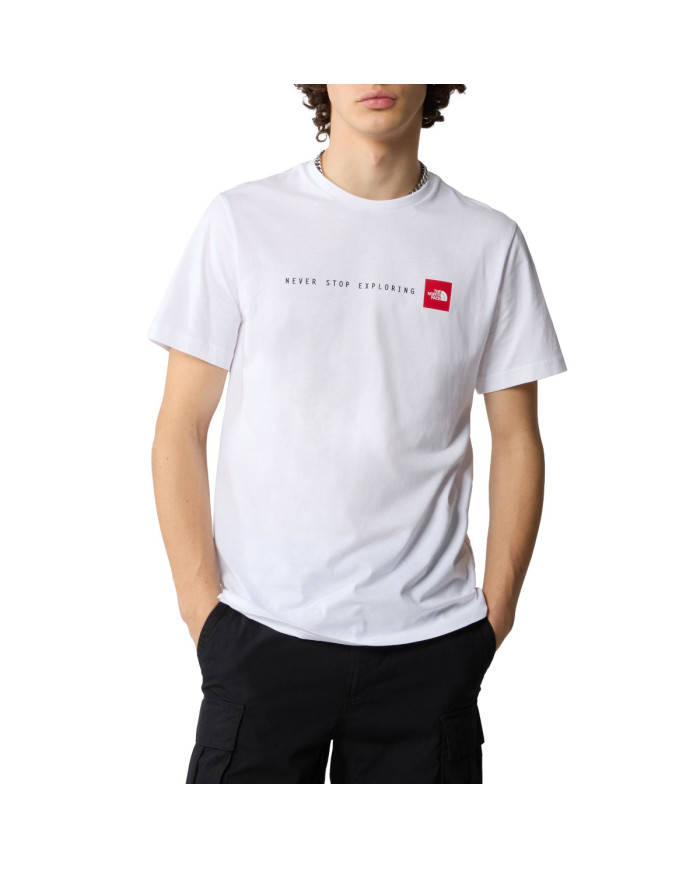 The North Face Męski T-shirt M Ss Never Stop Ex Tee NF0A87NSFN4 Biały | Sklep Monotox