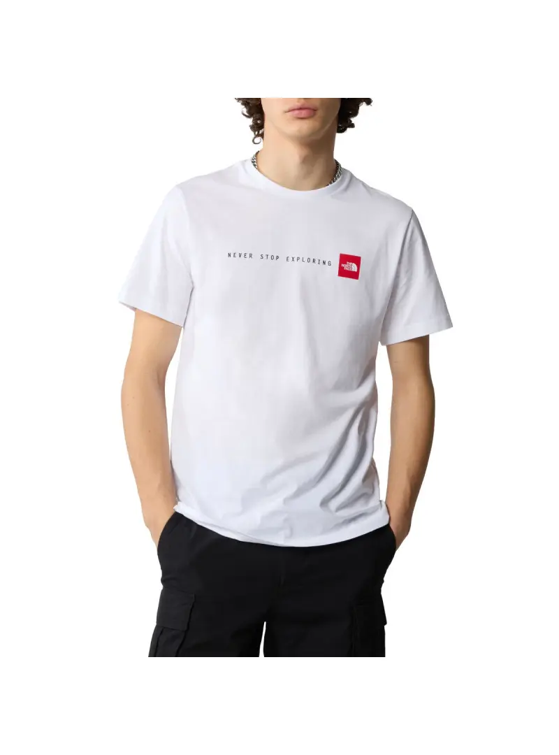 The North Face Męski T-shirt M Ss Never Stop Ex Tee NF0A87NSFN4 Biały | Sklep Monotox