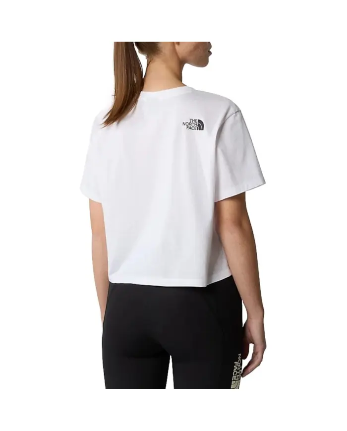 The North Face Damski T-shirt W Simple Dome Cropped NF0A87U4FN4 Biały | Sklep Monotox