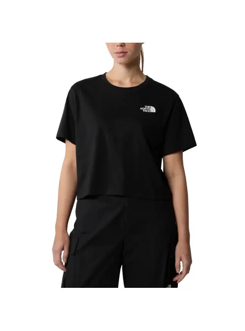 The North Face Damski T-shirt W Simple Dome Cropped NF0A87U4JK3 Czarny | Sklep Monotox