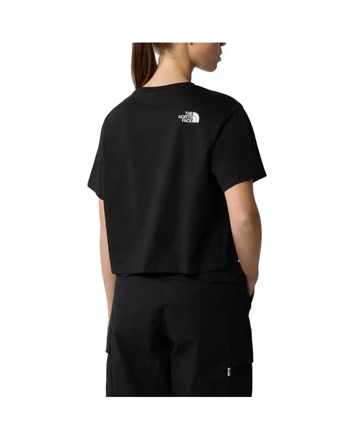 The North Face Damski T-shirt W Simple Dome Cropped NF0A87U4JK3 Czarny | Sklep Monotox