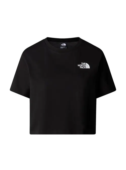The North Face Damski T-shirt W Simple Dome Cropped NF0A87U4JK3 Czarny | Sklep Monotox