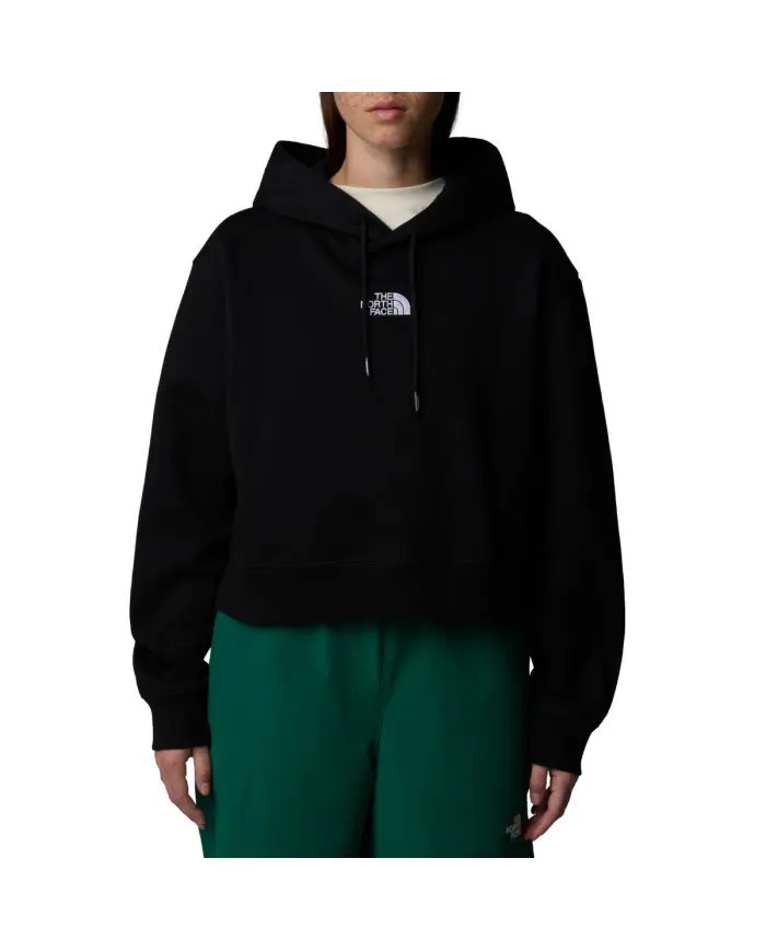 The North Face Damska Bluza W Essential Crop Hoodie NF0A89EXJK3 Czarny | Sklep Monotox