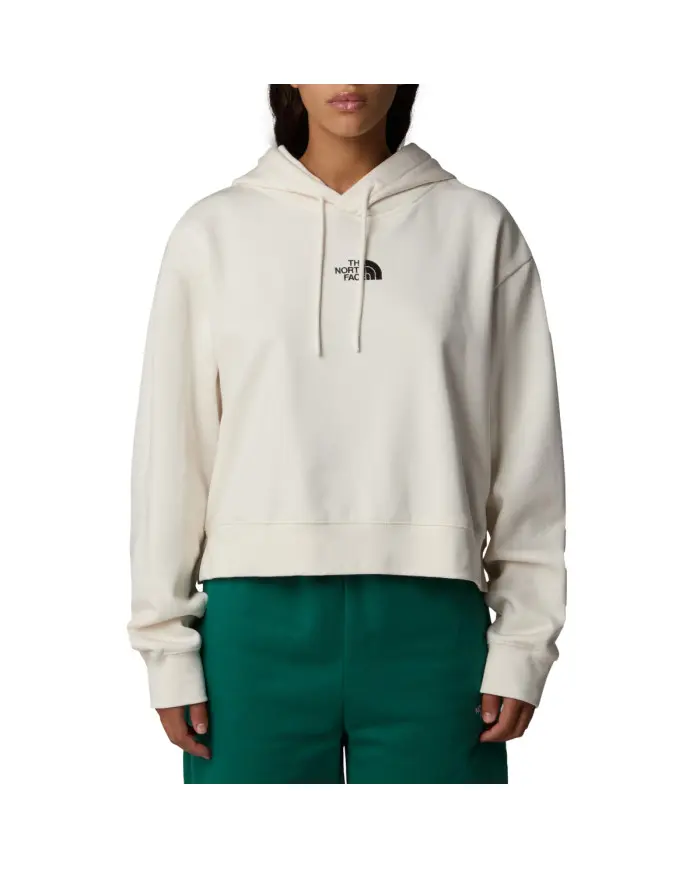 The North Face Damska Bluza W Essential Crop Hoodie NF0A89EXQLI Beżowy | Sklep Monotox