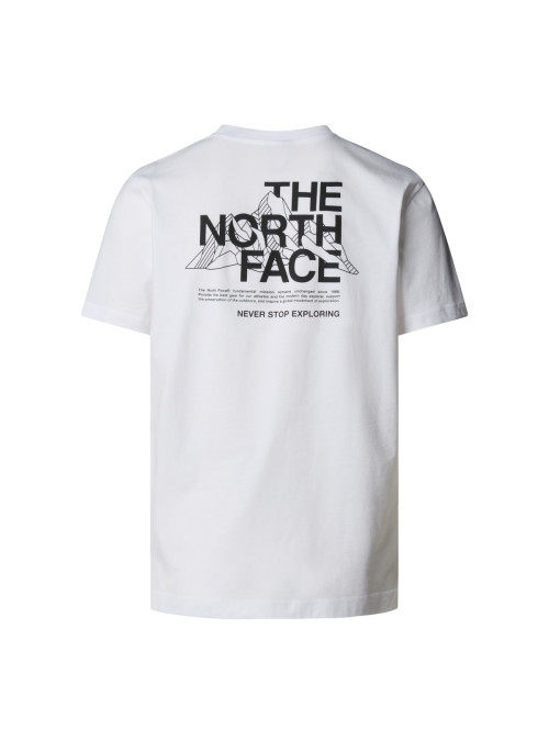 The North Face Męski T-shirt M Mountain Sketch Ss Tee NF0A8EE8FN4 Biały | Sklep Monotox