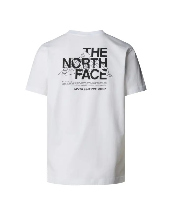 The North Face Męski T-shirt M Mountain Sketch Ss Tee NF0A8EE8FN4 Biały | Sklep Monotox