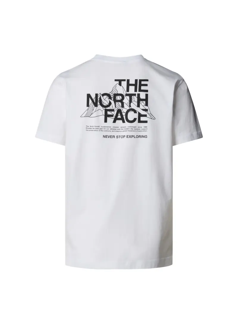 The North Face Męski T-shirt M Mountain Sketch Ss Tee NF0A8EE8FN4 Biały | Sklep Monotox