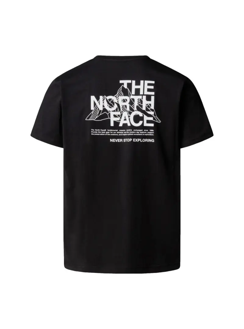 The North Face Męski T-shirt M Mountain Sketch Ss Tee NF0A8EE8JK3 Czarny | Sklep Monotox