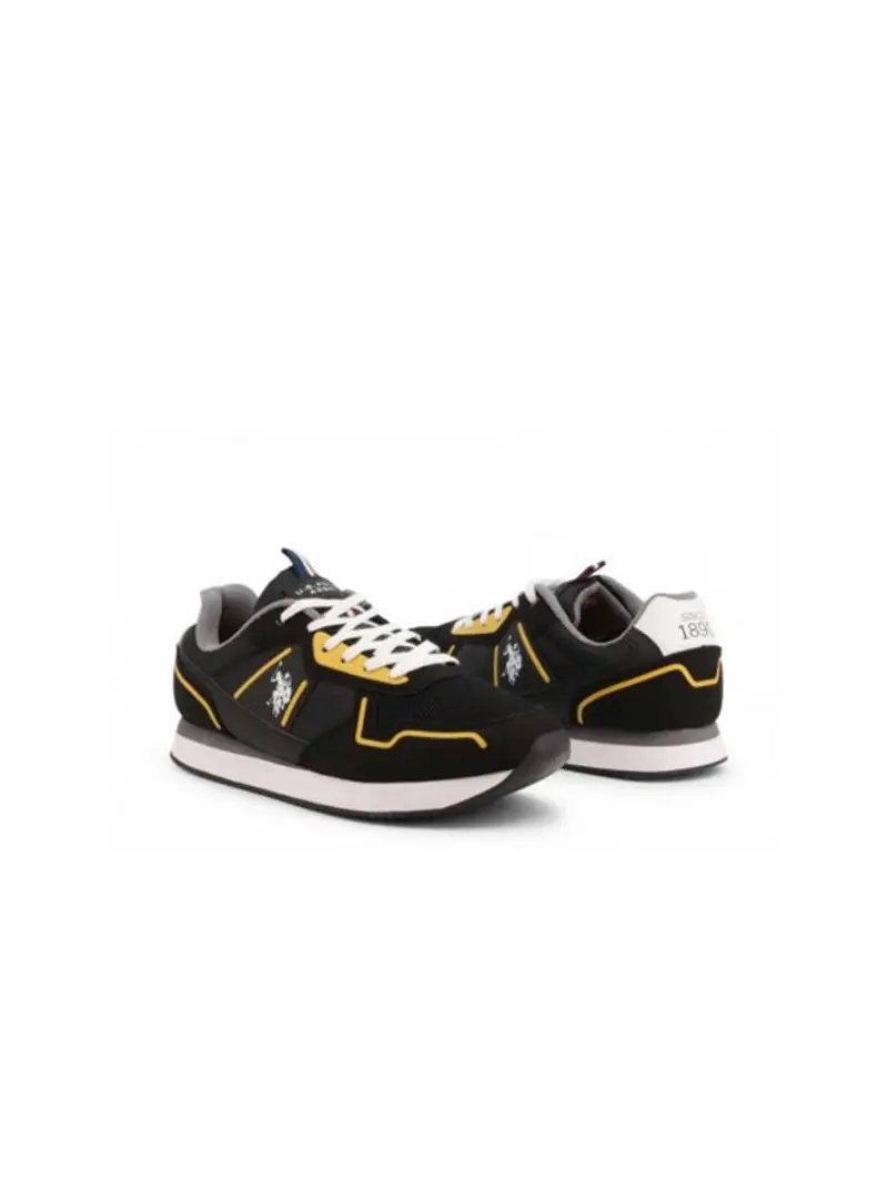 U.s. Polo Assn. Męskie Sneakersy Us Nobil NOBIL004-BLK-OCR01 Czarny | Sklep Monotox