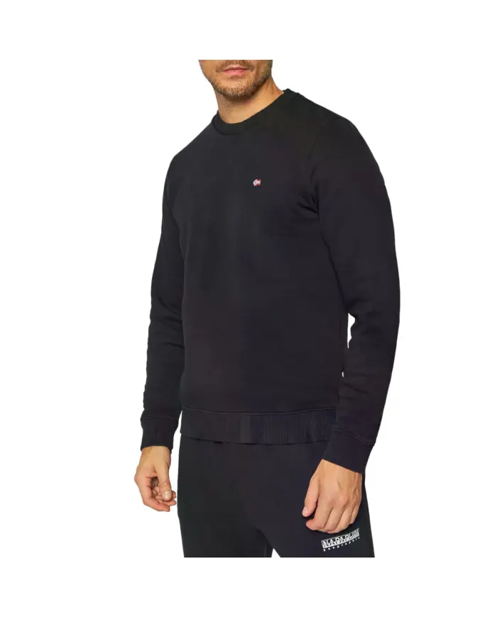 Napapijri Męska Bluza Balis Crew 1 NP0A4FQW041 Czarny | Sklep Monotox