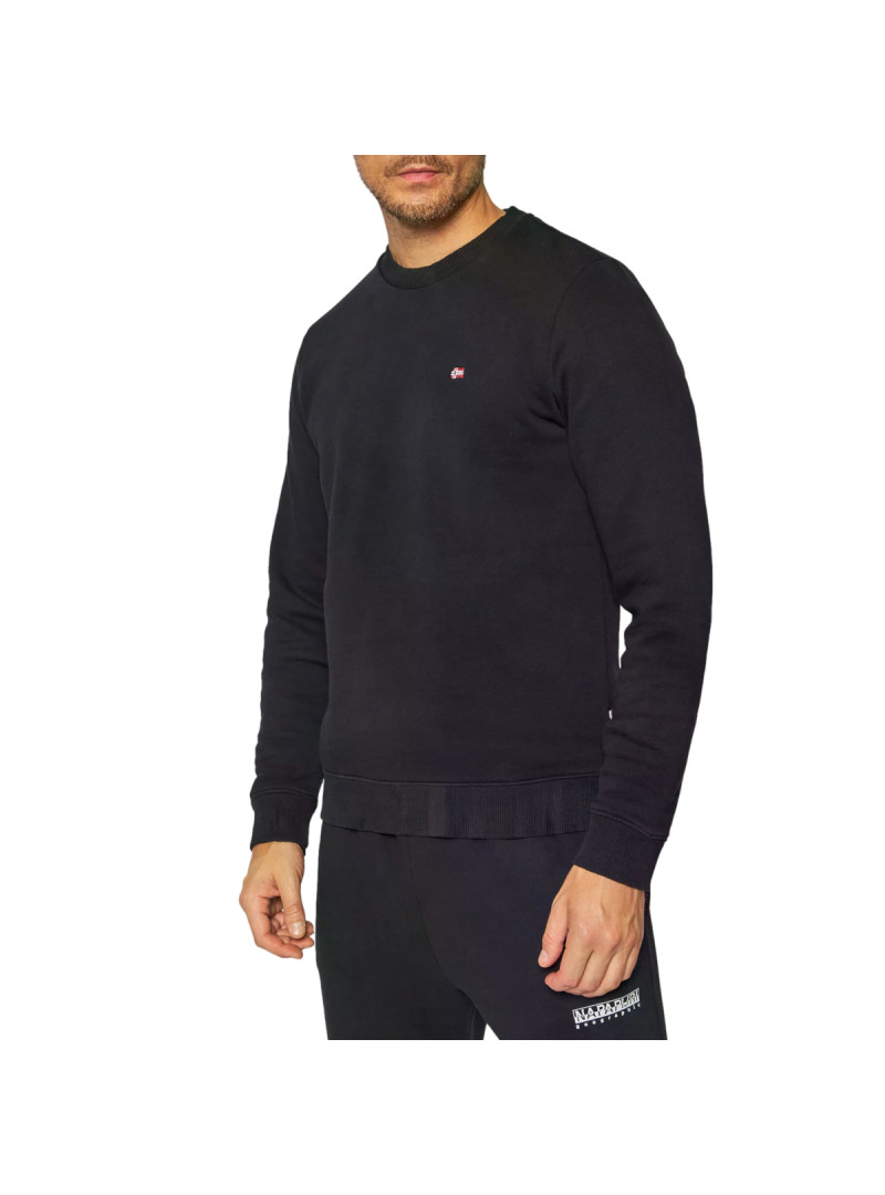Napapijri Męska Bluza Balis Crew 1 NP0A4FQW041 Czarny | Sklep Monotox