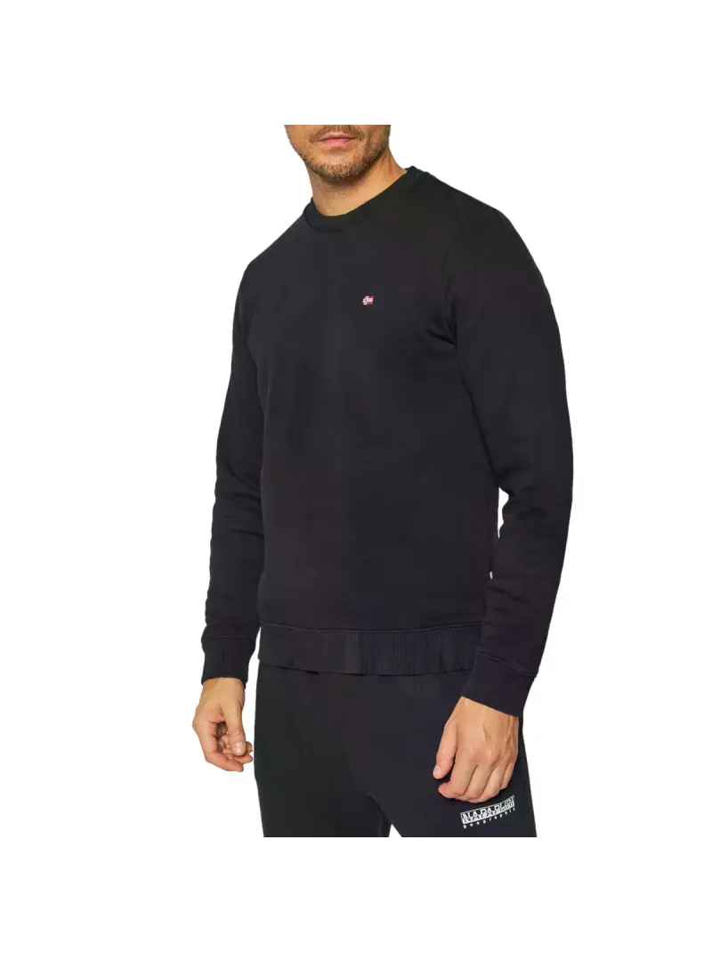 Napapijri Męska Bluza Balis Crew 1 NP0A4FQW041 Czarny | Sklep Monotox
