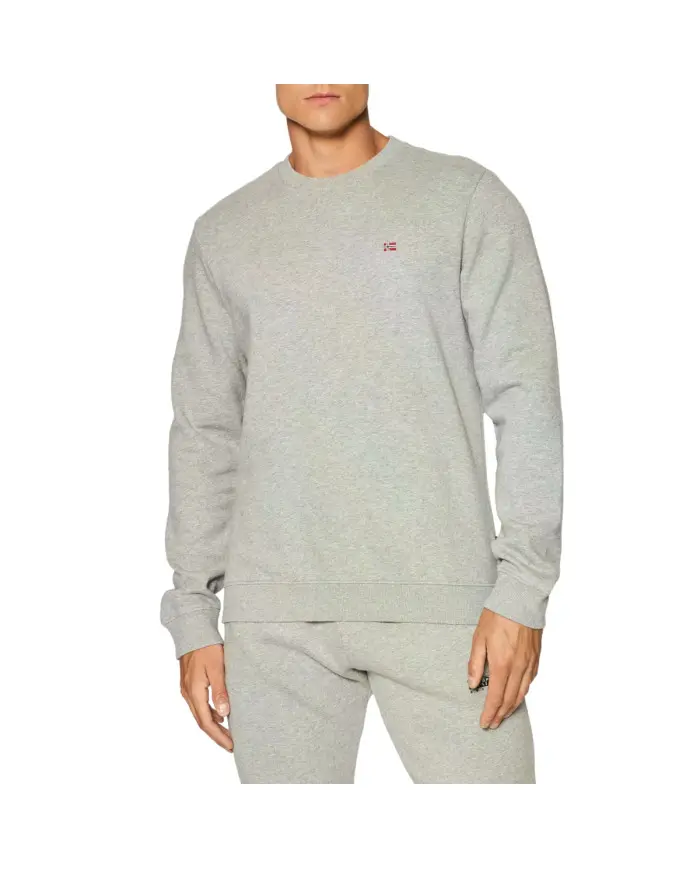 Napapijri Męska Bluza Balis Crew 1 NP0A4FQW160 Szary | Sklep Monotox