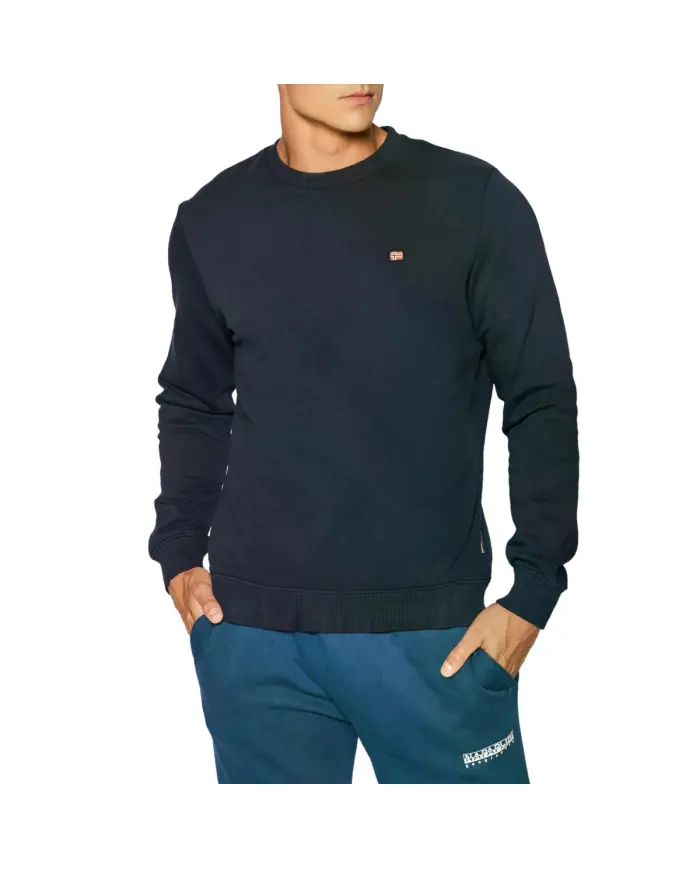 Napapijri Męska Bluza Balis Crew 1 NP0A4FQW176 Granatowy | Sklep Monotox