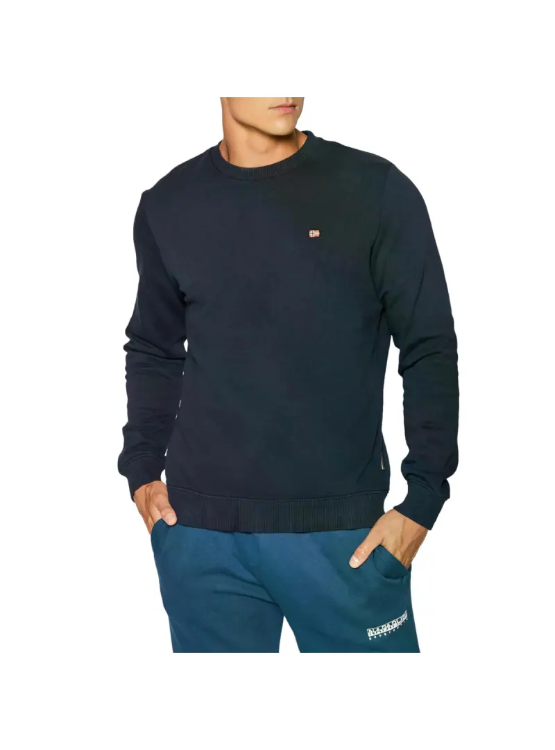 Napapijri Męska Bluza Balis Crew 1 NP0A4FQW176 Granatowy | Sklep Monotox