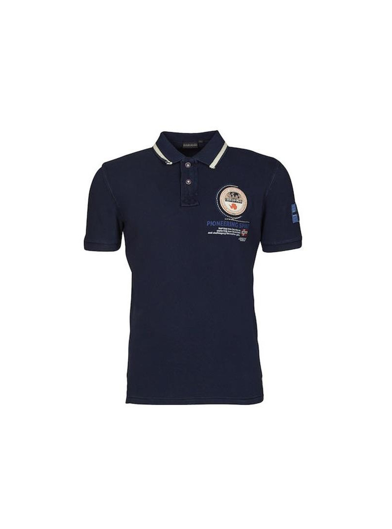 Napapijri Męskie Polo Gandy 3 NP0A4G2J176 Granatowy | Sklep Monotox