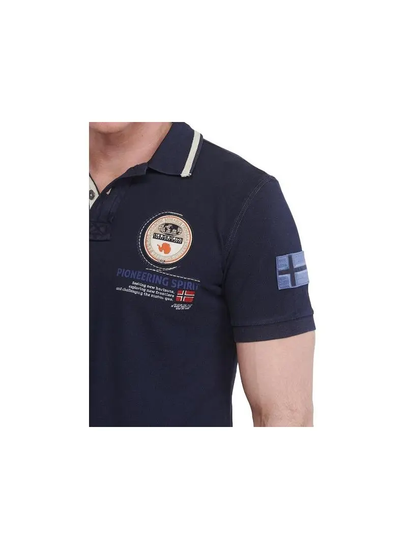 Napapijri Męskie Polo Gandy 3 NP0A4G2J176 Granatowy | Sklep Monotox