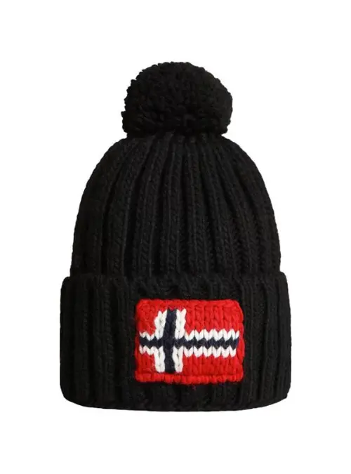 Napapijri Czapka zimowa Semiury 5 NP0A4GKB041 Czarny | Sklep Monotox