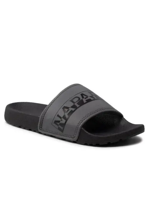 Napapijri Męskie Klapki Stream Slide NP0A4GRY041 Black | Sklep Monotox
