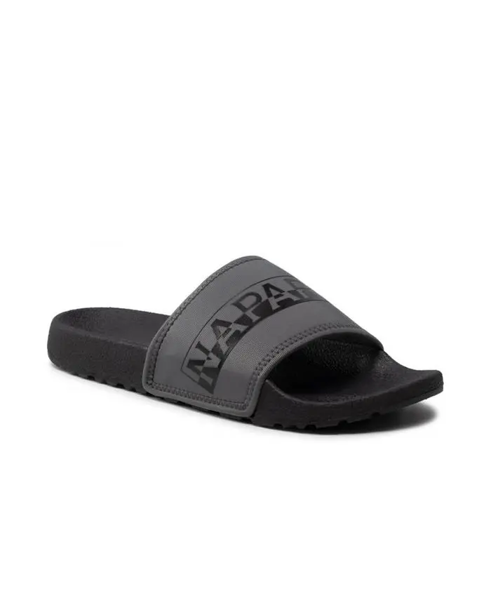 Napapijri Męskie Klapki Stream Slide NP0A4GRY041 Black | Sklep Monotox
