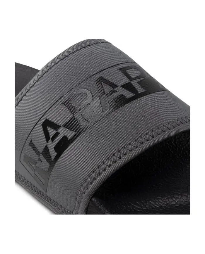 Napapijri Męskie Klapki Stream Slide NP0A4GRY041 Black | Sklep Monotox