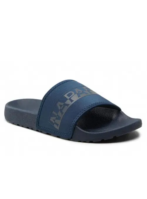 Napapijri Męskie Klapki Stream Slide NP0A4GRY176 Blue Marine | Sklep Monotox