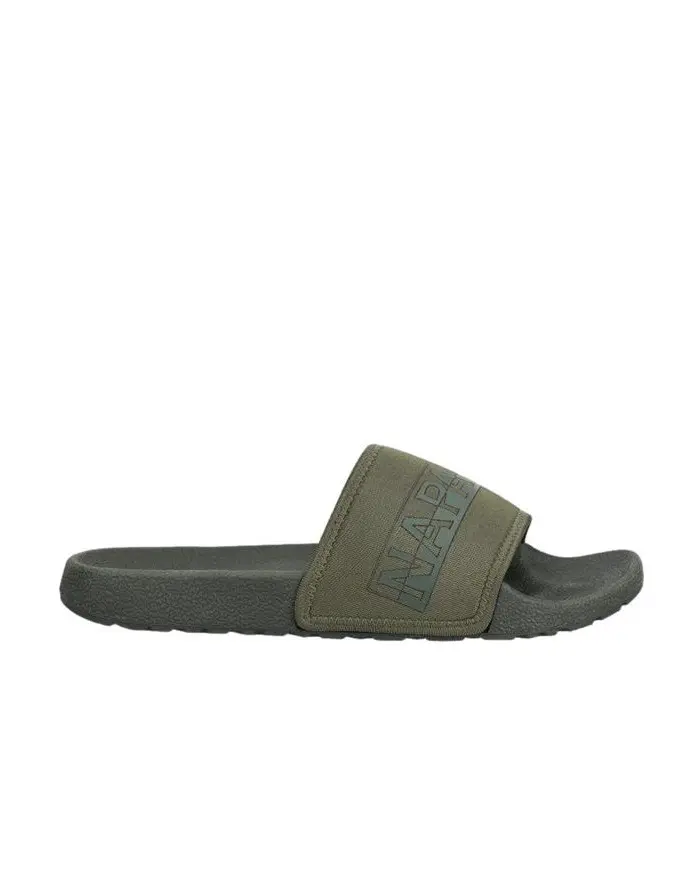 Napapijri Męskie Klapki Stream Slide NP0A4GRYGD6 Olive Green | Sklep Monotox
