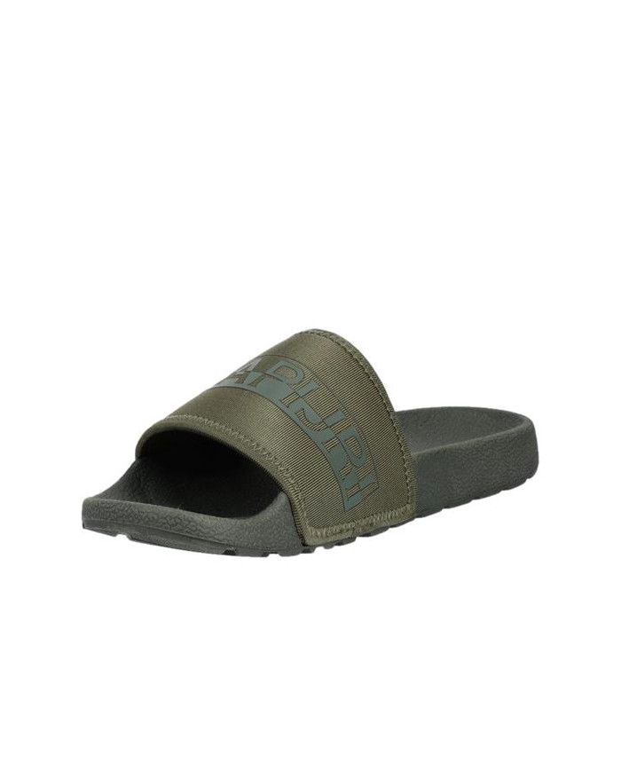 Napapijri Męskie Klapki Stream Slide NP0A4GRYGD6 Olive Green | Sklep Monotox