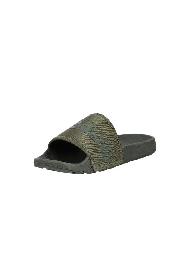Napapijri Męskie Klapki Stream Slide NP0A4GRYGD6 Olive Green | Sklep Monotox