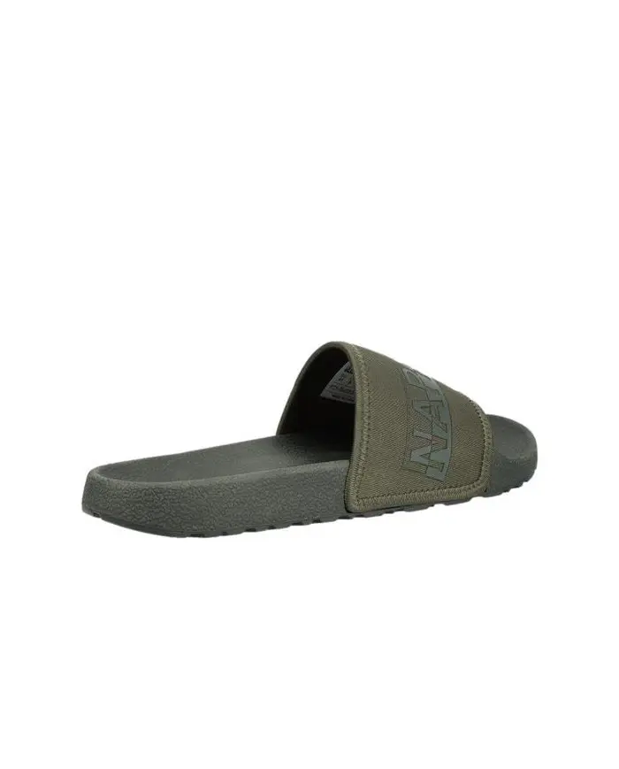 Napapijri Męskie Klapki Stream Slide NP0A4GRYGD6 Olive Green | Sklep Monotox