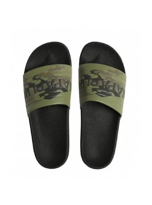 Napapijri Męskie Klapki Stream Slide NP0A4GRZFC1 Green Camo | Sklep Monotox
