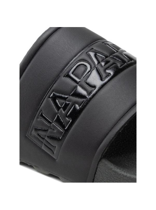 Napapijri Męskie Klapki Stream Slide NP0A4GTW7M7 Olive Green / Black | Sklep Monotox