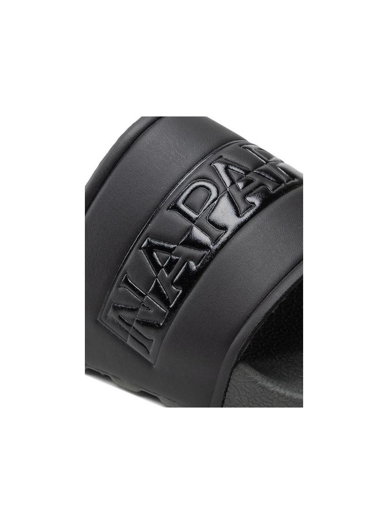 Napapijri Męskie Klapki Stream Slide NP0A4GTW7M7 Olive Green / Black | Sklep Monotox