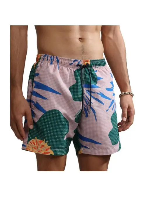 Napapijri Męskie Szorty V-vail 1 NP0A4GZ8FM6 Różowy | Sklep Monotox