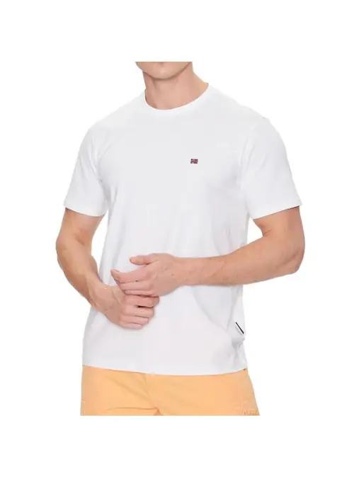 Napapijri Męski T-shirt Salis Ss Sum NP0A4H8D002 Biały | Sklep Monotox