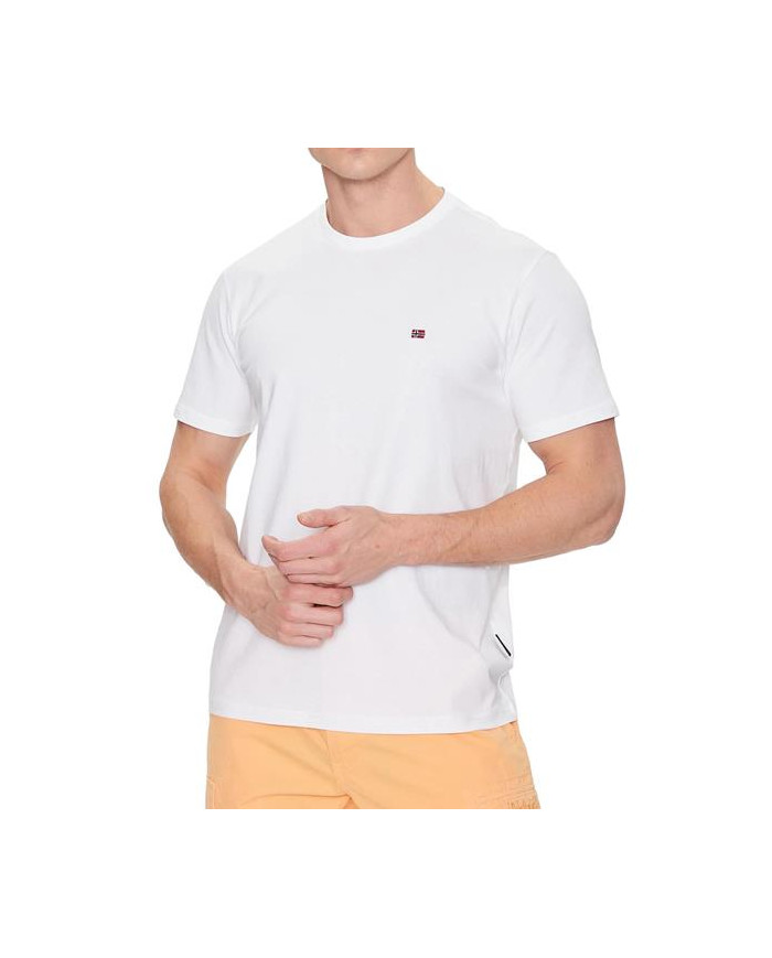 Napapijri Męski T-shirt Salis Ss Sum NP0A4H8D002 Biały | Sklep Monotox