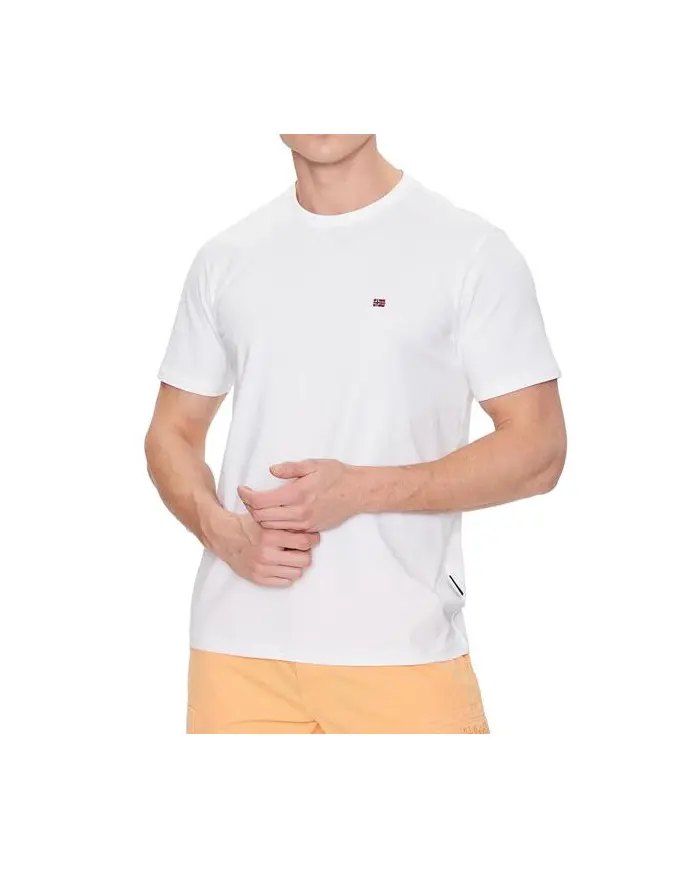 Napapijri Męski T-shirt Salis Ss Sum NP0A4H8D002 Biały | Sklep Monotox