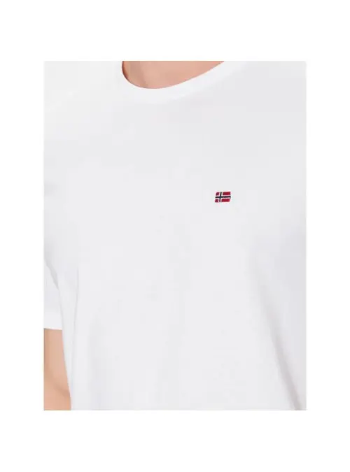 Napapijri Męski T-shirt Salis Ss Sum NP0A4H8D002 Biały | Sklep Monotox