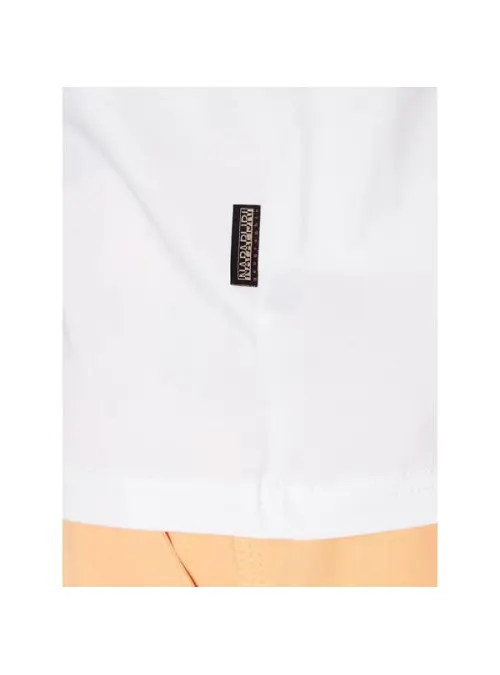 Napapijri Męski T-shirt Salis Ss Sum NP0A4H8D002 Biały | Sklep Monotox