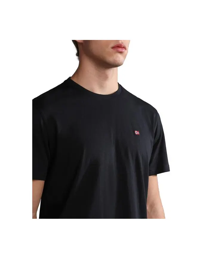 Napapijri Męski T-shirt Salis Ss Sum NP0A4H8D041 Czarny | Sklep Monotox
