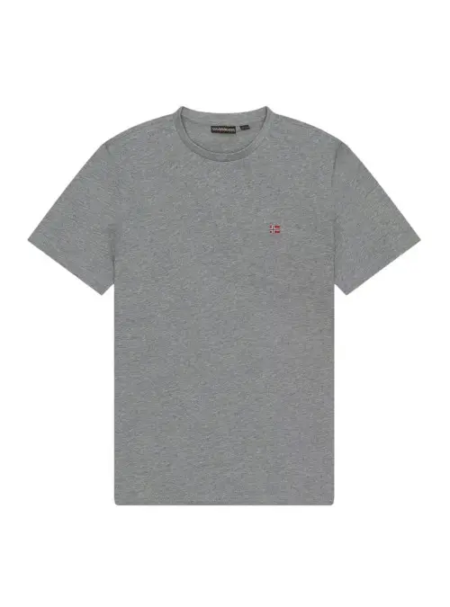 Napapijri Męski T-shirt Salis Ss Sum Med NP0A4H8D160 Szary | Sklep Monotox